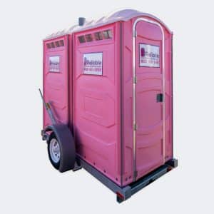 Double unit portable bathroom
