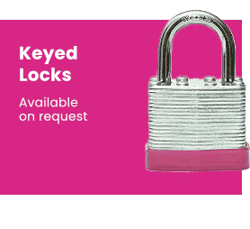 Secure your portable restrooms with keyed locks