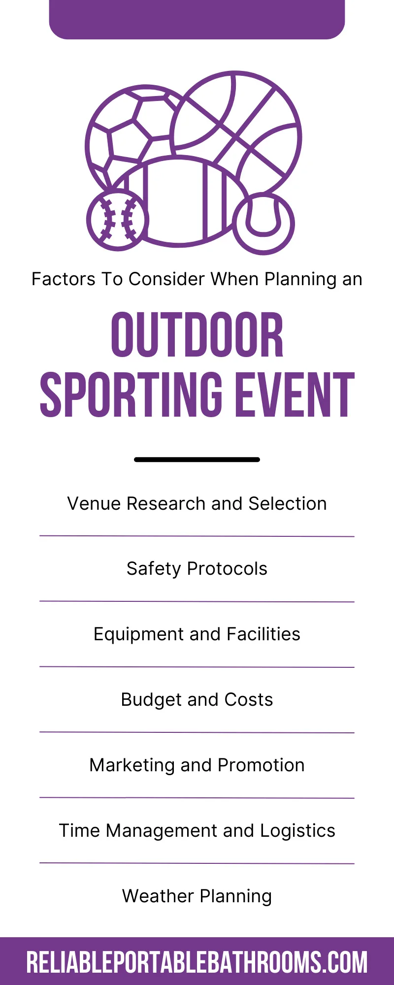 Factors To Consider When Planning an Outdoor Sporting Event
