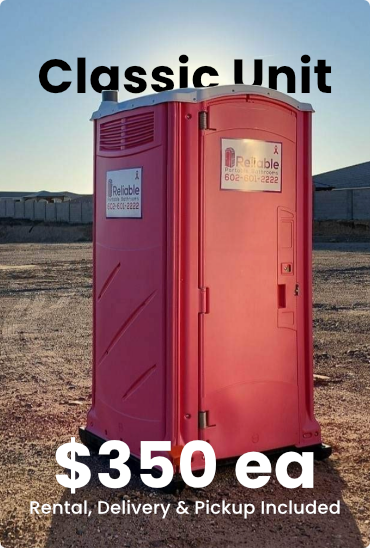 Classic Unit $350. Price Includes Rental, Delivery and Pickup.