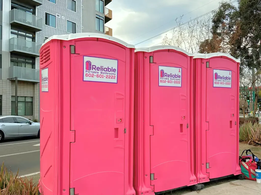 Effective odor control in our portable toilets is achieved through biocides, surfactants, and fragrances in blue liquid solutions, keeping restrooms fresh and hygienic.